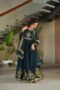 Designer Faux Georgette Gown with Zari & Sequin Work + Dupatta
